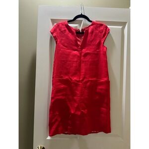 Kate Spade‎ New York Red Linen Blend Sleeveless Mini Dress - Size 0 NWOT